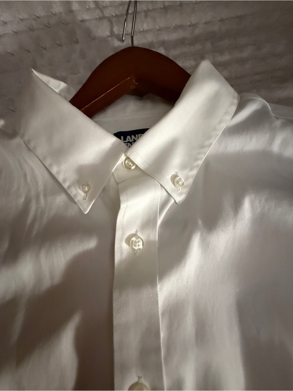 Classic White Button-Down Boys Shirt
